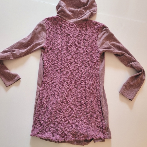 Evy's tree hooded cardigan with texture details - Picture 3 of 5